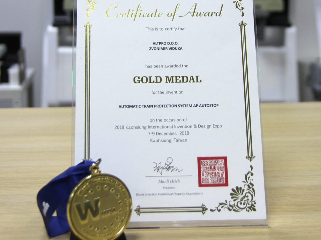 Wiipa-Altpro-gold-medal-2018-Automatic-Train-Protection-System